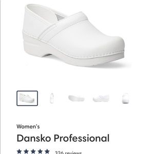white dansko clogs size 39